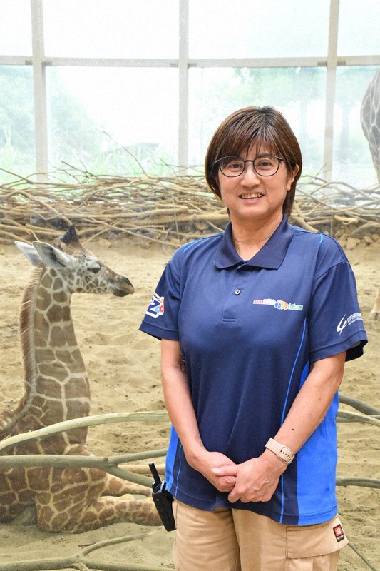 県こども動物自然公園の園長に就任した野口幸子さん＝埼玉県東松山市の同園で2025年7月11日、仲村隆撮影