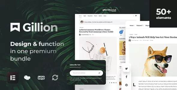 Gillion - Multi-Concept Blog/Magazine & Shop WordPress AMP Theme v4.11