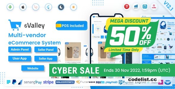 6valley Multi-Vendor E-commerce v12.1 - Complete eCommerce Mobile App, Web, Seller and Admin Panel - nulled