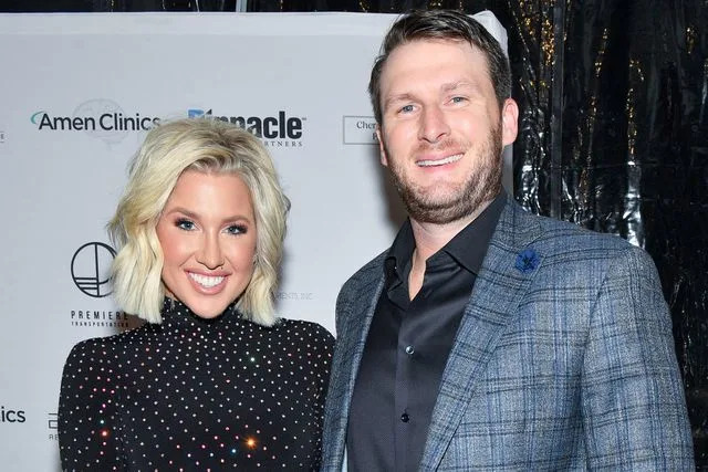 Jason Davis/Getty Savannah Chrisley and Robert Shiver at the Melodies for Minds fundraising event at The Loveless Cafe in Nashville on Feb. 6, 2024