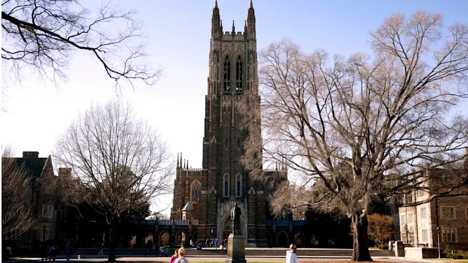 Duke University chapel view
