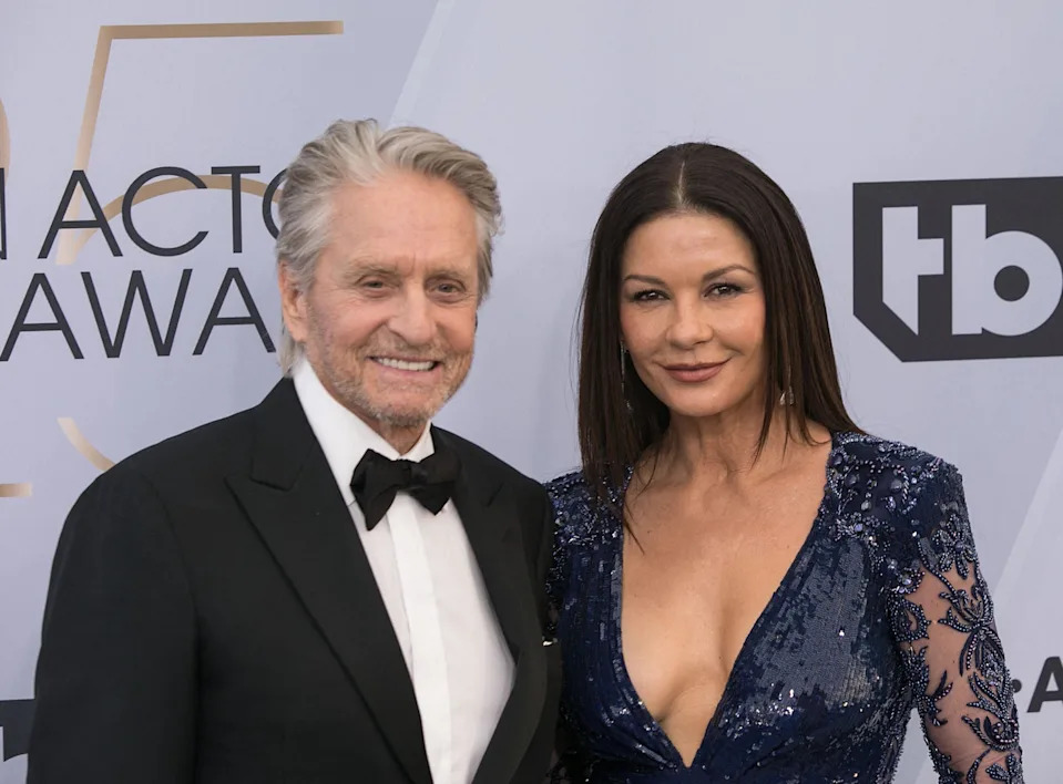 Michael Douglas and Catherine Zeta-Jones at the 25th Annual SAG Awards