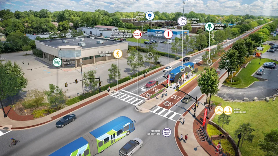 COTA to host meeting on East Main lane reduction in Reynoldsburg for bus line