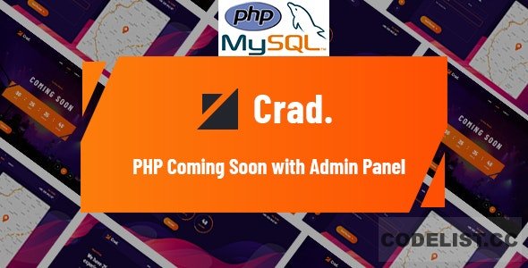 Crad v1.0.1 - PHP Coming Soon with Admin Panel Crad v1.0.1 - PHP Coming Soon with Admin Panel