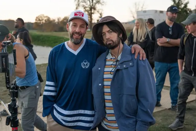 Adam Sandler Reveals How He Got Eminem to Make a Cameo in ‘Happy Gilmore 2’