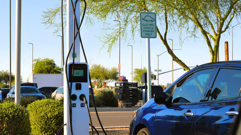 Is It Illegal To Park A Gas Car In An EV Charging Spot?