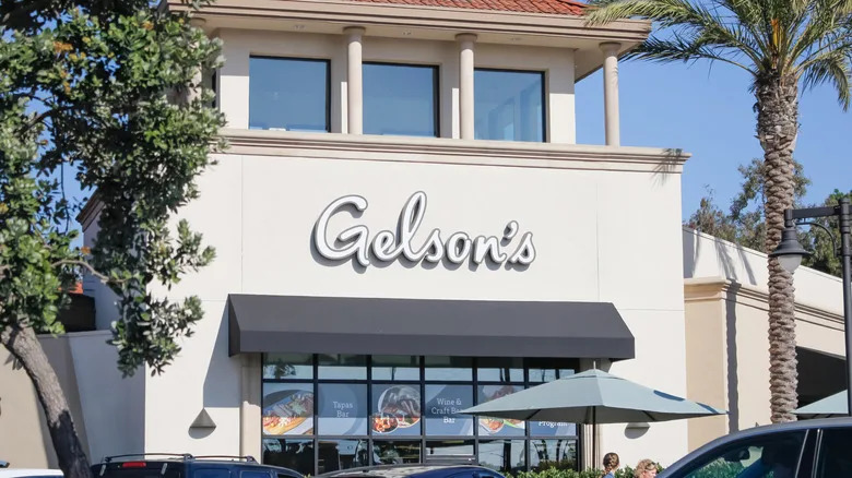 The exterior of a white Gelson's storefront
