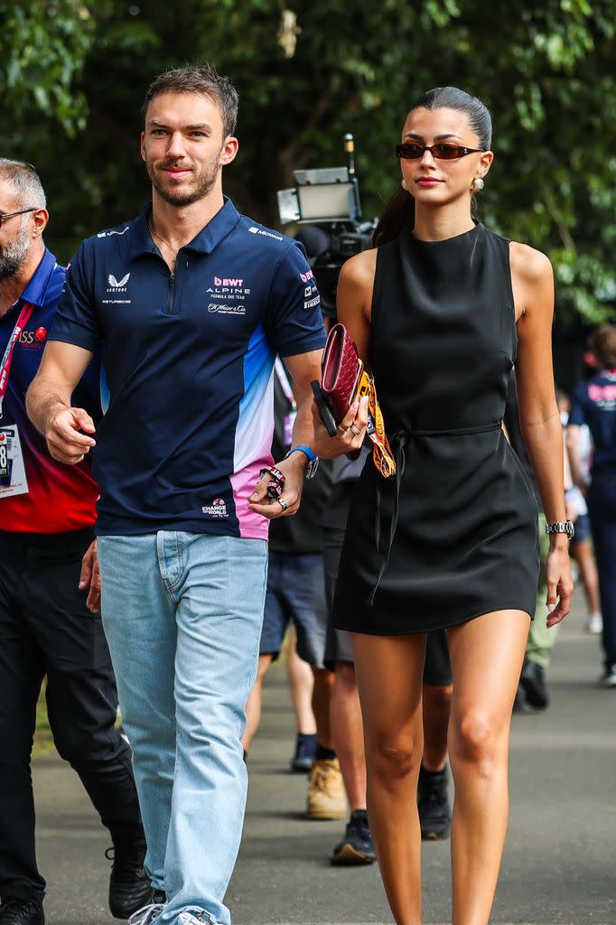 Grand Prix Melbourne 2025 Pierre Gasly y Francisca Gomes
