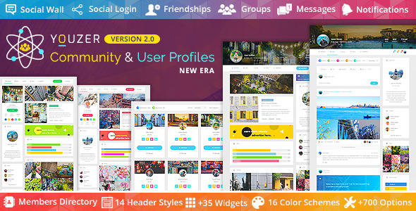 Youzer v2.5.0 + Addons Pack