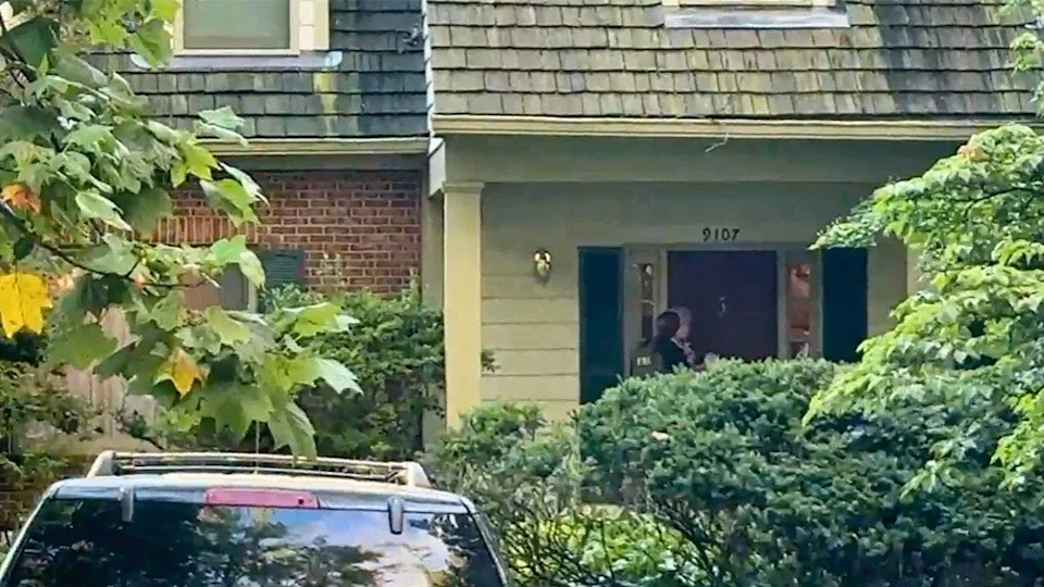 FBI agents outside the Maryland home of former National Security Advisor John Bolton on Aug. 22, 2025.