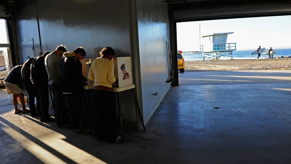 People vote in the Venice neighborhood of Los Angeles, in November 2010, when California passed Proposition 20. - Kevork Djansezian/Getty Images/File