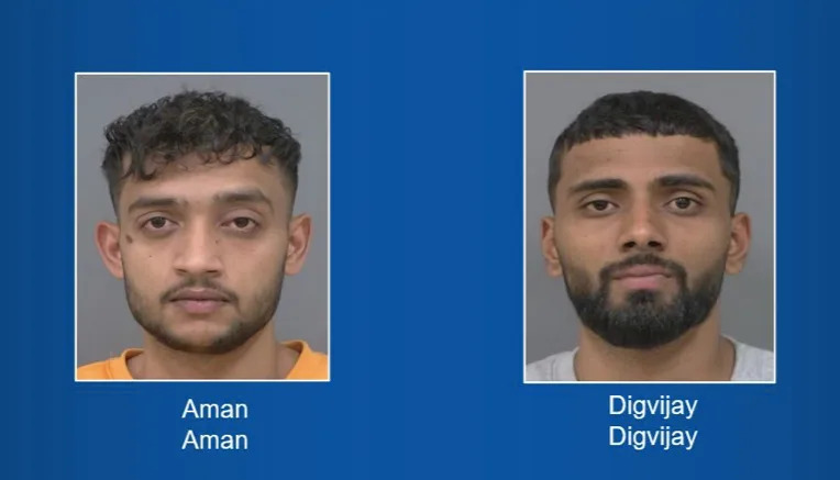 Police photos of Aman and Digvijay, two of the men arrested for Harjit's murder [Courtesy of Peel Police, British Columbia]