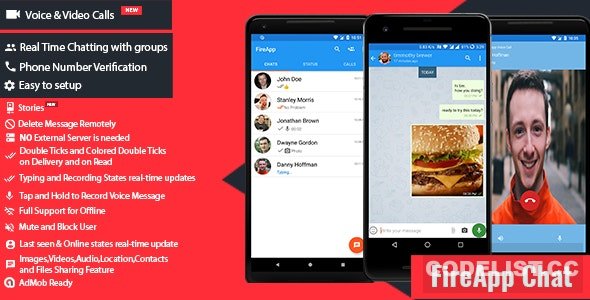 FireApp Chat v1.3.0.1 - Android Chatting App with Groups Inspired by WhatsApp FireApp Chat v1.3.0.1 - Android Chatting App with Groups Inspired by WhatsApp