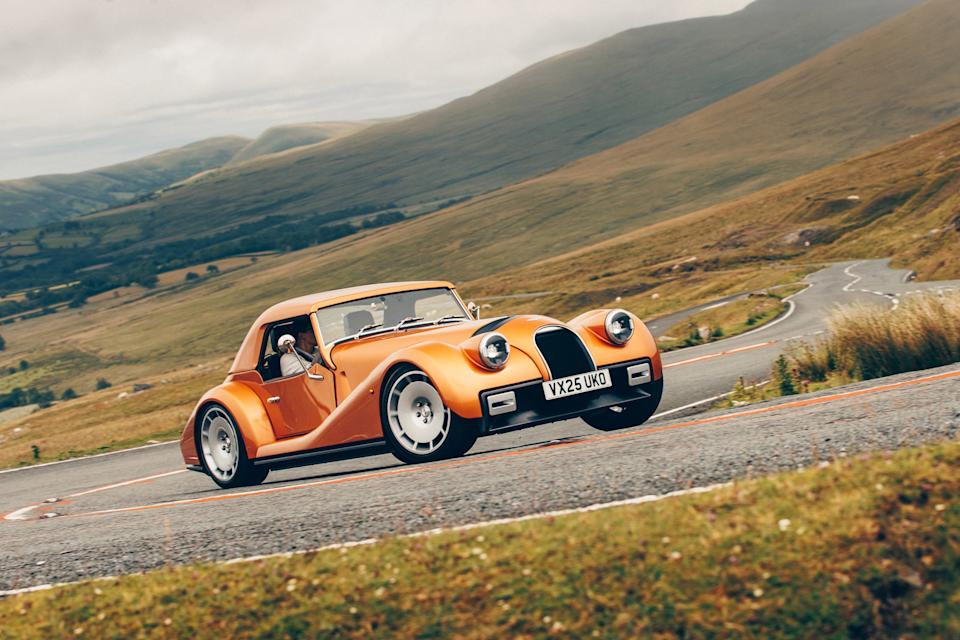 20 Morgan Supersport 2025 Autocar road test review front cornering