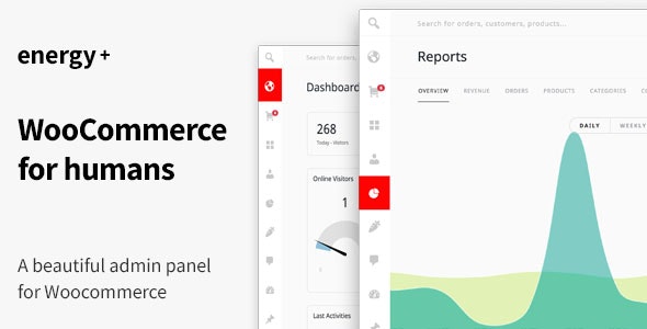 Energy+ v1.2.2 - A beautiful admin panel for WooCommerce