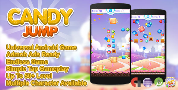 Candy Jump + Admob + Multiple Characters (Android Studio + Eclipse) Candy Jump + Admob + Multiple Characters (Android Studio + Eclipse)