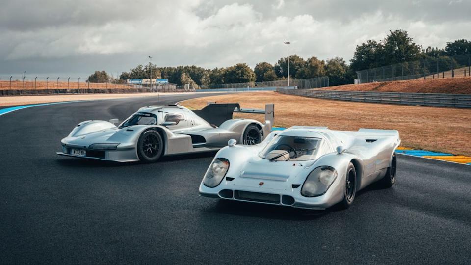 2025 Porsche 963 RSP and the Porsche 917 that inspired it.