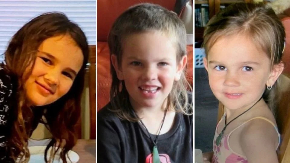Jayda, Maverick and Ember Phillips have been missing with their father Thomas Phillips since December 2021. - New Zealand Police