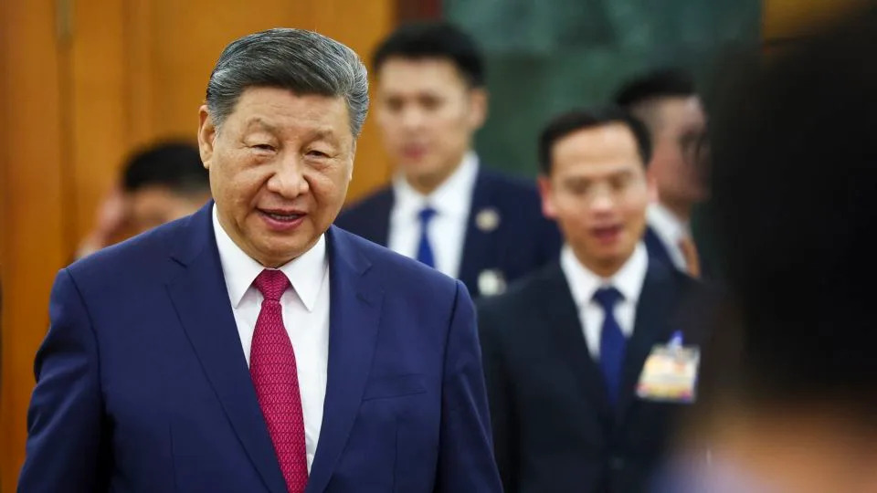 Chinese leader Xi Jinping arrives for a meeting with Vietnamese officials in Hanoi on April 14, 2025. Under Xi, China has often cracked down on independent activists and feminist campaigners. - Athit Perawongmetha/AFP/POOL/Getty Images