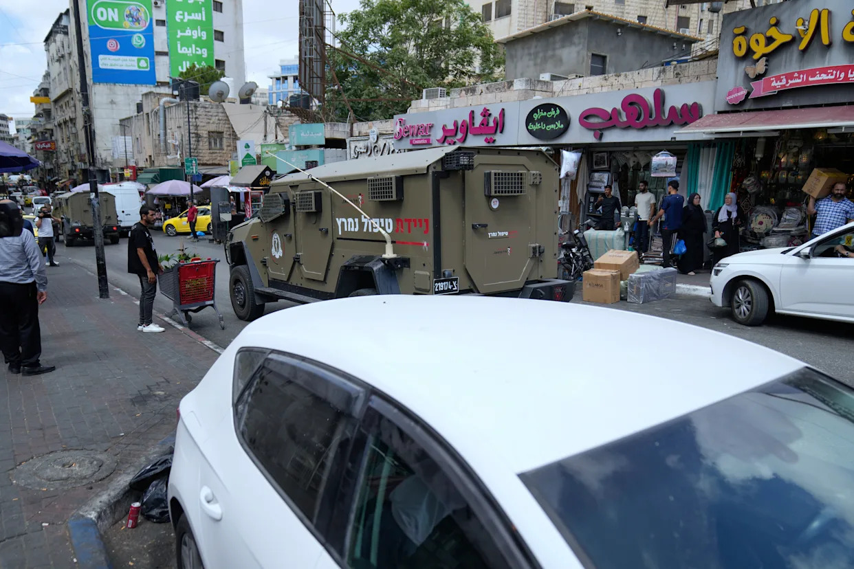 Dozens wounded as Israel raids West Bank city where the Palestinian Authority is headquartered