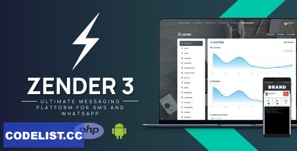 Zender v3.9.7 - Ultimate Messaging Platform for SMS, WhatsApp & use Android Devices as SMS Gateways (SaaS)