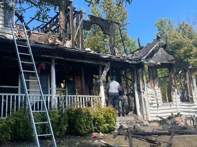 Maryland State Fire Marshal  A view of the fire's aftermath.