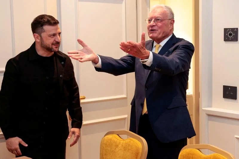 Ukraine's Zelenskiy says he discussed pressure on Russia with US envoy Kellogg