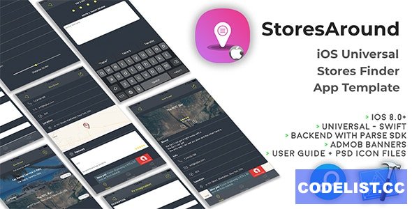 StoresAround - iOS Universal Store Finder App Template (Swift) 13 November 2021