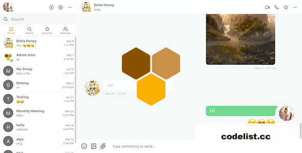 Clover v2.8.4 - Real-Time Messaging, Audio & Video Conferencing Web App - Node.js, React, WebRTC, Socket.IO