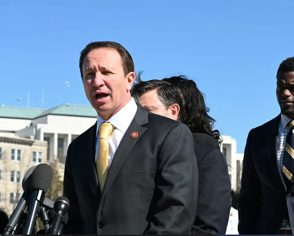 Jeff Landry outside the U.S. Supreme Court.