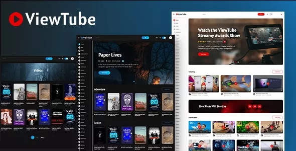 ViewTube - Video Streaming WordPress Theme v1.1.9