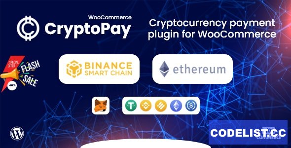 CryptoPay WooCommerce v1.0 - Cryptocurrency payment plugin