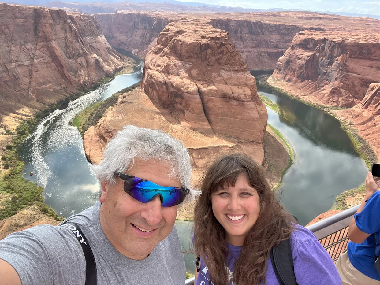 Erica Kahn and her father, Rich Kahn, visited the Glen Canyon National Recreation Area in Arizona last August. (Rich Kahn)