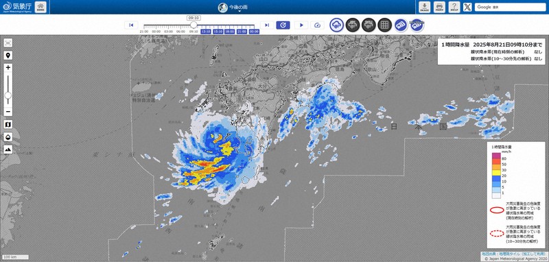 熱帯低気圧が台風12号に　北東に進み鹿児島では線状降水帯の恐れ