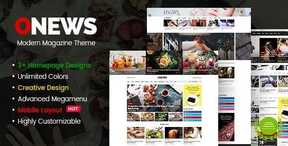 ONews - Modern Newspaper & Magazine Theme WordPress (Mobile Layout Ready) v1.1.2