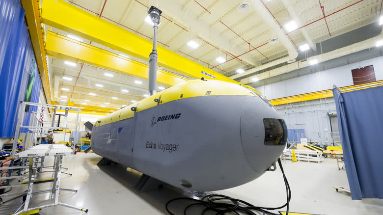 Boeing Echo Voyager on display inside