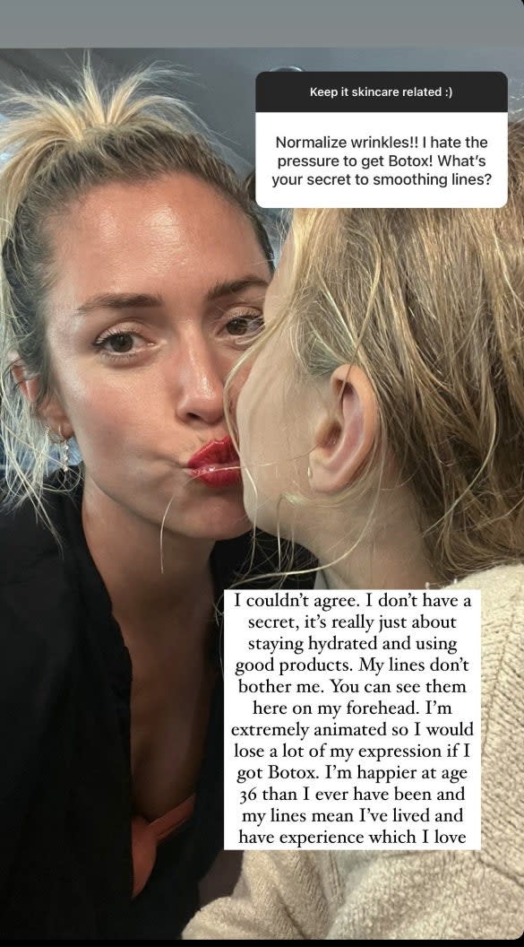 El post de Kristen Cavallari en su instagram story con su hija