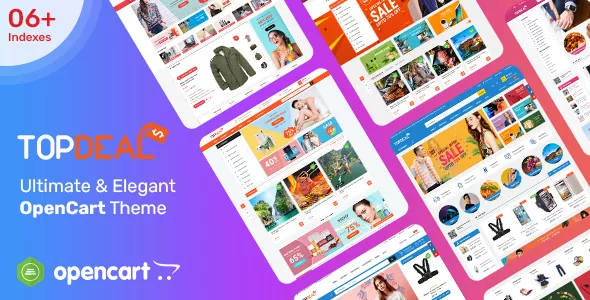 TopDeal - MarketPlace | Multi Vendor Responsive OpenCart 3 & 2.3 Theme with Mobile-Specific Layouts v1.0.7
