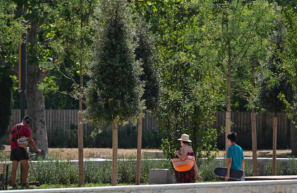 Ces Lyonnais peuvent camper dans un parc de la ville pour échapper à la canicule