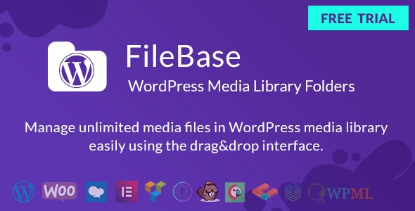 FileBase v1.2.2 - Ultimate Media Library Folders for WordPress