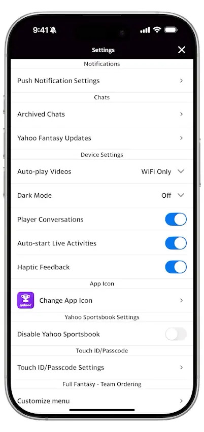 You can change the Fantasy App icon very easily. (Photo by Marvin Williams/Yahoo Sports)