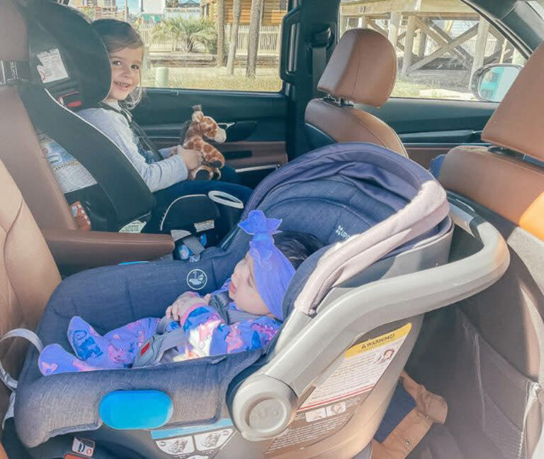 Kids in car seats can be great travel companions but be careful of heatstroke and prevent hot car deaths