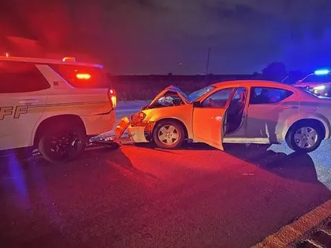 Polk County Sheriff's deputy injured when squad car struck at crash scene along I-80