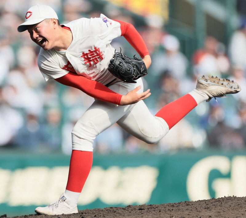 智弁和歌山の宮口龍斗＝阪神甲子園球場で2025年3月26日