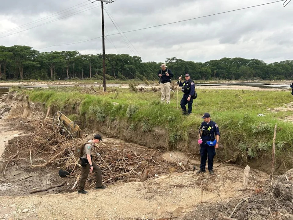  Indiana Task Force One members assist in search and recovery efforts in Texas, in a photo posted July 22, 2025. (Courtesy Indiana Task Force One)
