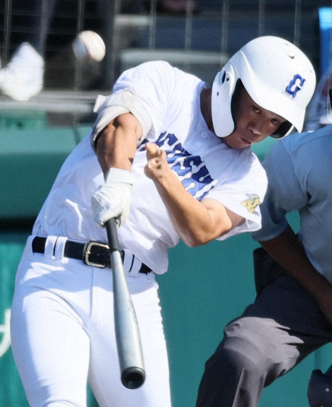 左手ハンディの県岐阜商・横山　準決勝で同点犠飛放つ　夏の甲子園