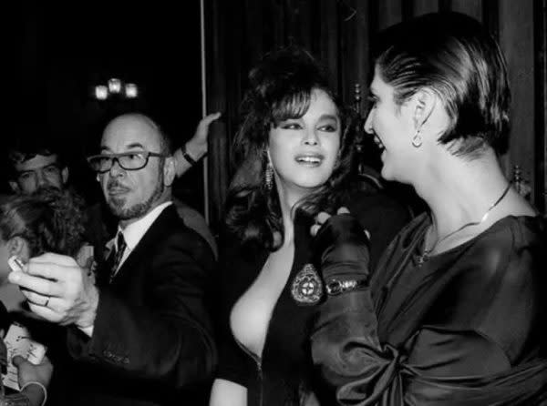 Henri Donnadieu, junto a Naná y Alejandra Bogue. (Armando Cristeto)