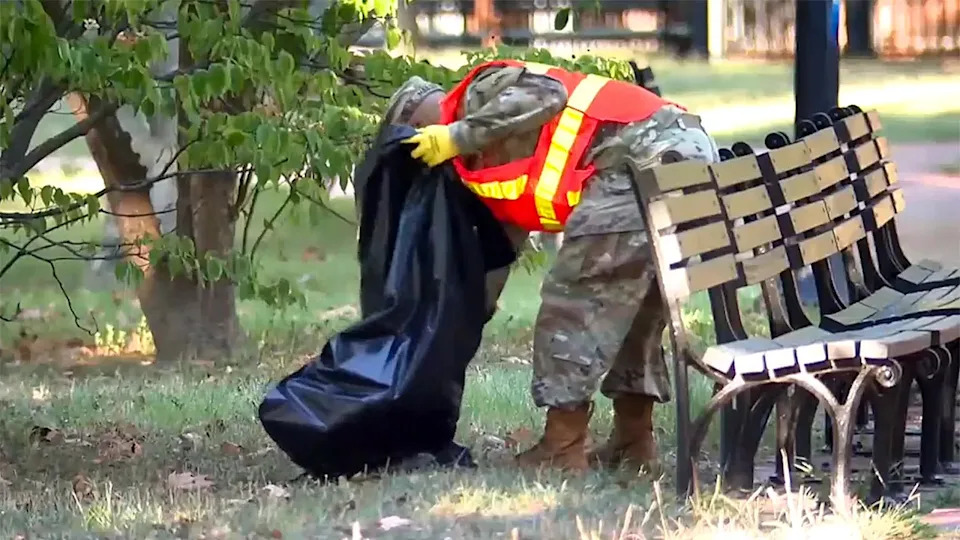 DC launches ‘We the People’ campaign while National Guard patrols streets, picks up trash