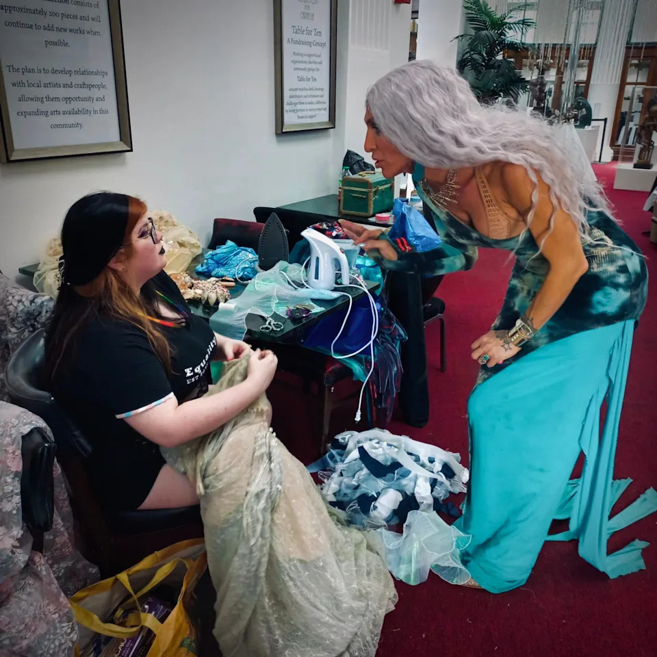 As Equality Ohio's strategic relations adviser, Sérah Jophiel Munroe, right, serves as the creative director for the Trans Tapestry Portrait Project.