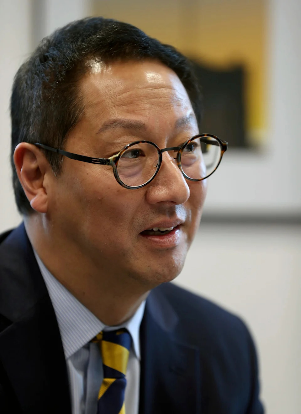 New University of Michigan President Santa Ono talks about the future of the institution during an interview with the Free Press Monday, October 17, 2022.